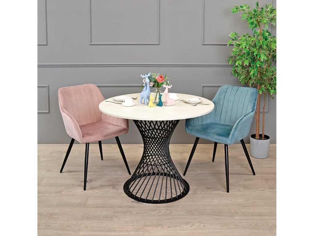 Levně In-Design Stolová podnož Sandglass černá matná