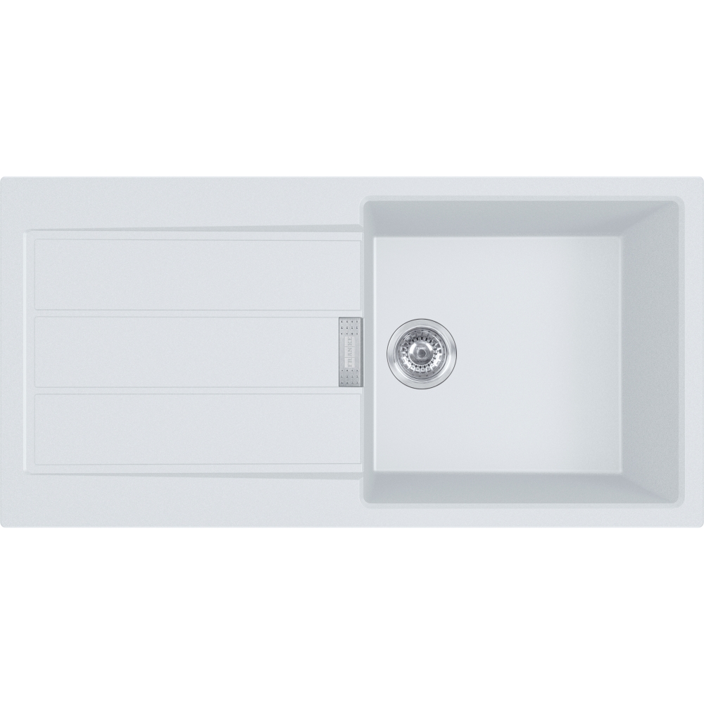 Levně Tectonitový dřez Franke S2D 611-100 Bílá-led
