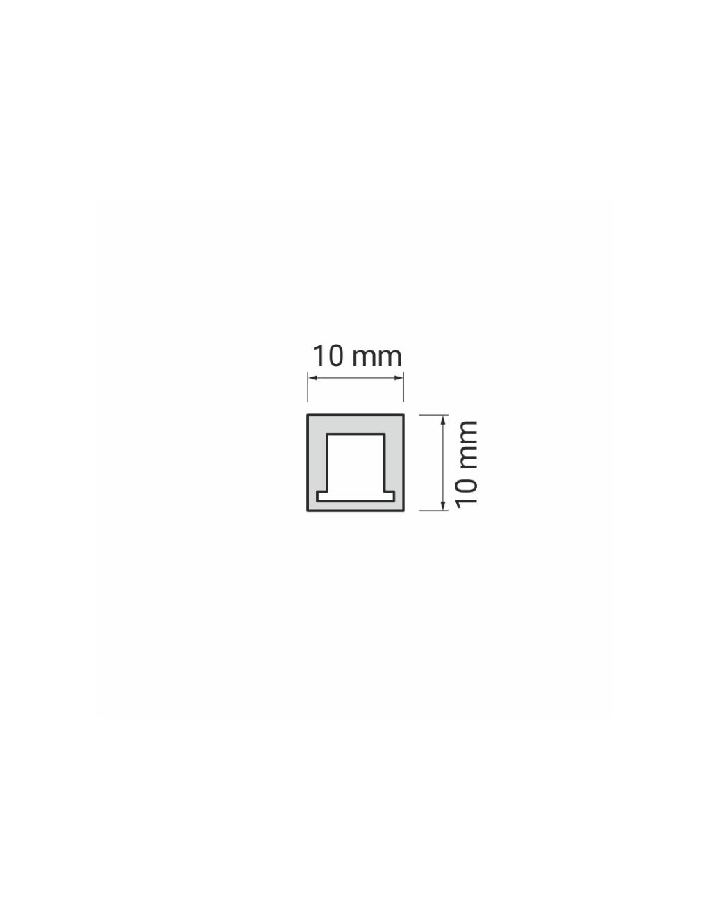 Levně IN-LIGHT LED profil TREND mléčný Led profil - rozměr: 10x10