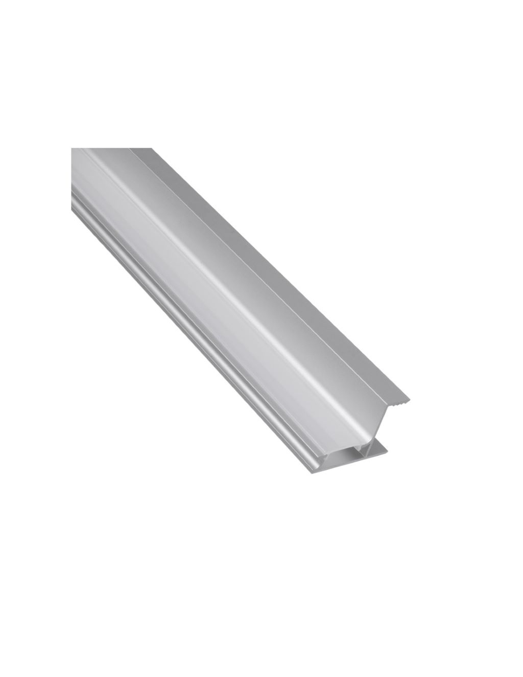 Levně IN-LIGHT Naložený hranový LED profil SKYLINE eloxovaný hliník Barva difuzoru: mléčná