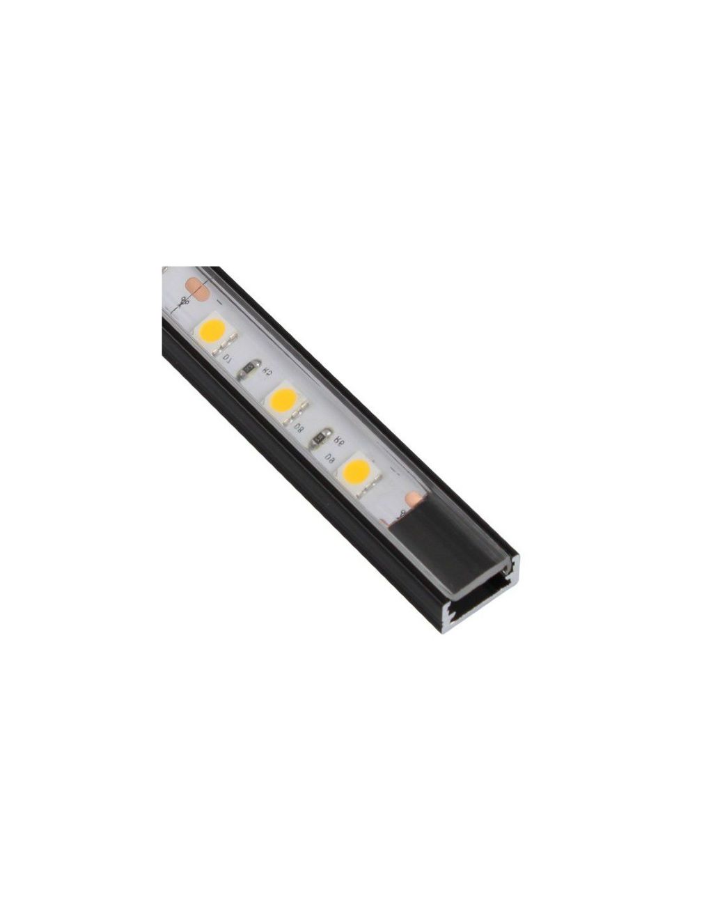 Levně IN-LIGHT Profil LINE MINI pro LED pásek černý Barva difuzoru: čirá
