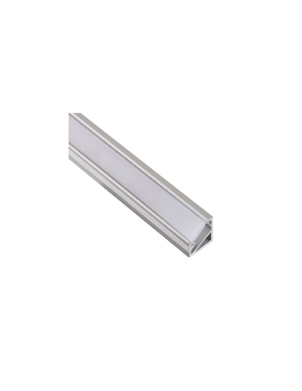 Levně IN-LIGHT Rohový LED profil TRI-LINE MINI eloxovaný hliník Barva difuzoru: mléčná