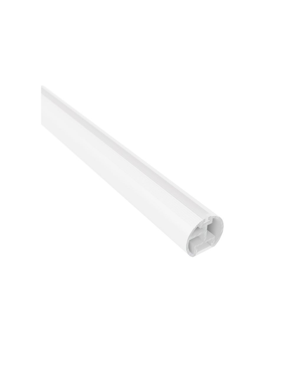 Levně IN-LIGHT Šatní tyč kulatá pro LED pásek včetně těsnění - bílá