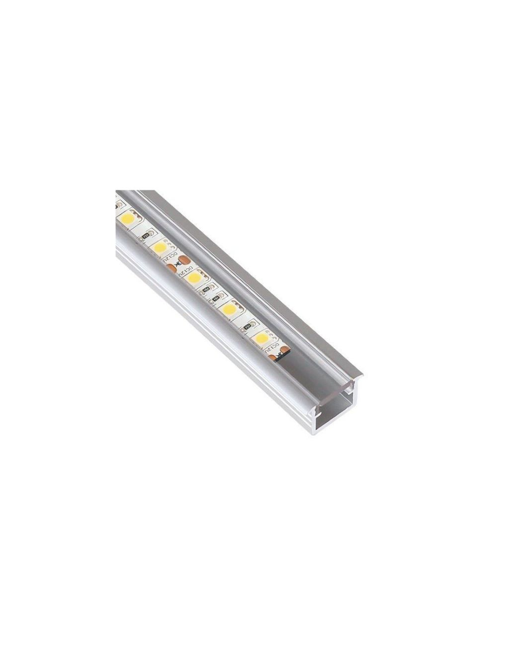 Levně IN-LIGHT Zapuštěný LED profil INLINE eloxovaný hliník Barva difuzoru: čirá