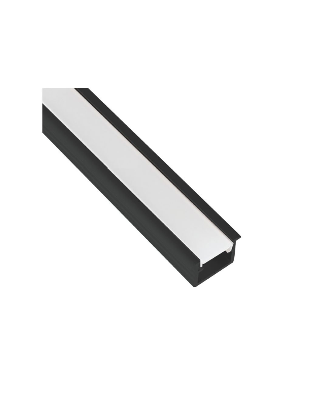 Levně IN-LIGHT Zapuštěný LED profil INLINE MINI černý Barva difuzoru: čirá