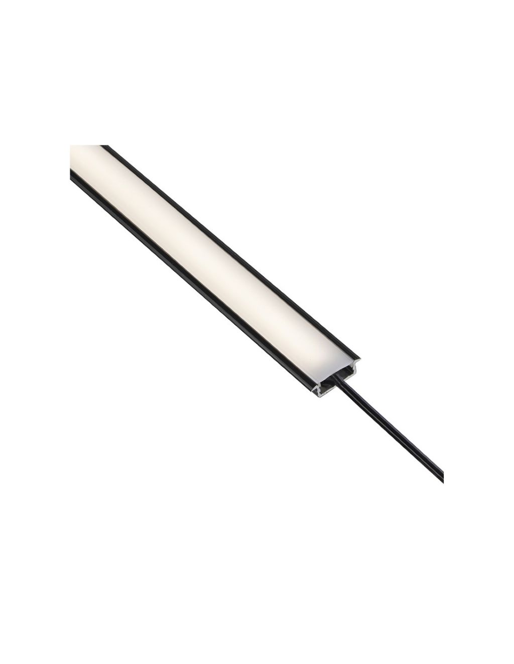 Levně IN-LIGHT Zapuštěný LED profil INLINE Z černý Barva difuzoru: mléčná