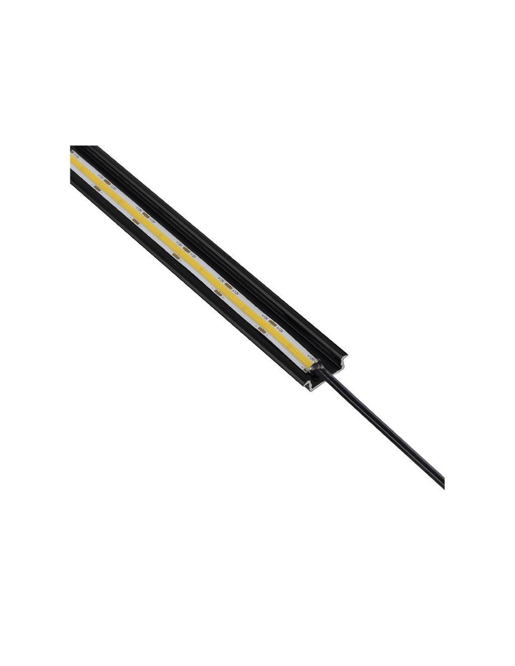 Levně IN-LIGHT Zapuštěný LED profil INLINE Z černý Barva difuzoru: čirá