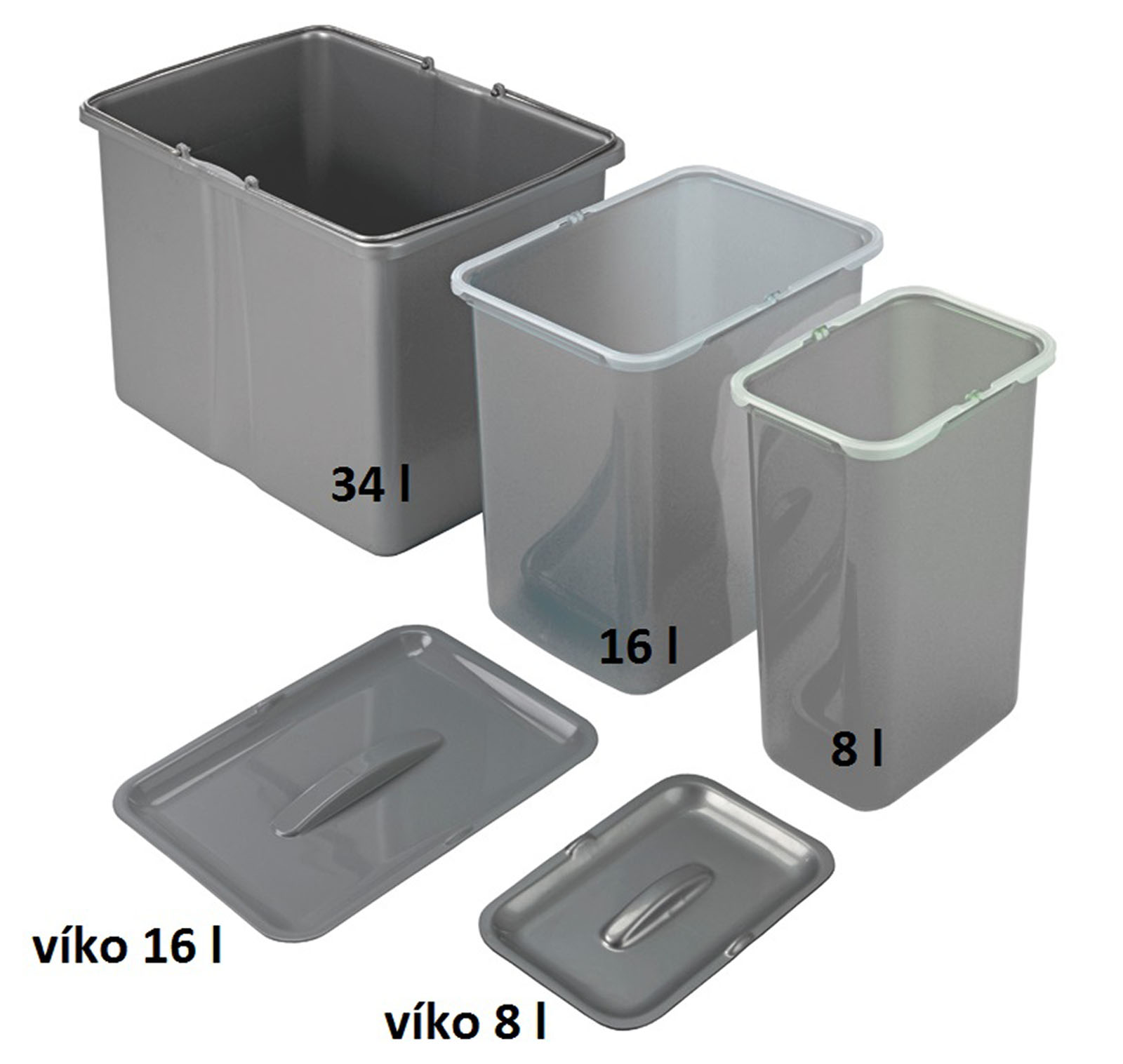 Levně Odpadkový koš Sinks volně stojící 8 L