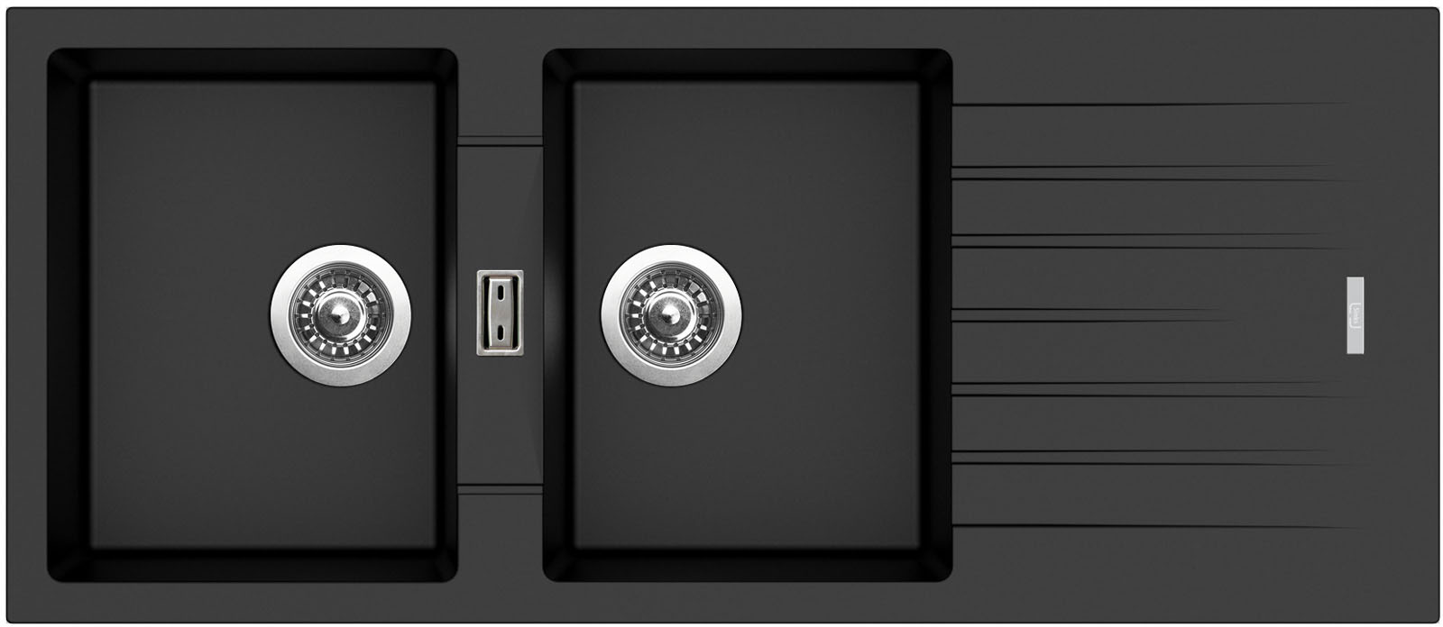 Levně Granitový dřez Sinks PERFECTO 1160 DUO Metalblack