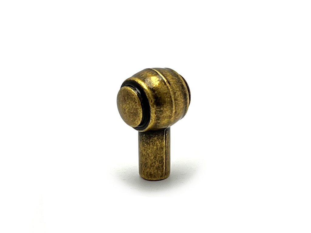 Furniture button Rustic old brass