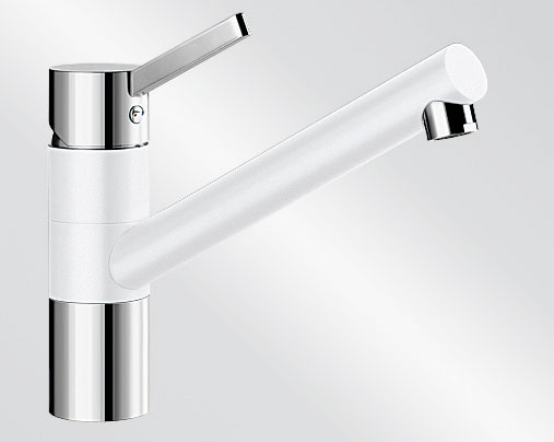 Kuchyňská vodovodní baterie Blanco TIVO HD silgranit bílá/chrom lesk 517603