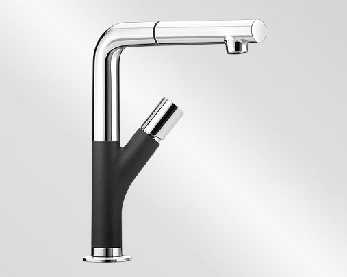 Blanco YOVIS-S Silgranit-look dvoubarevná antracit/chrom lesk