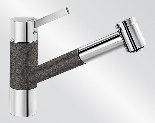 Blanco TIVO-S ND Silgranit-look dvoubarevná antracit/chrom lesk beztlaková