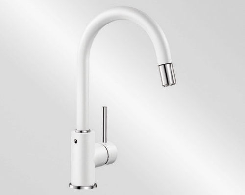 Kuchyňská vodovodní baterie Blanco MIDA-S silgranit bílá 521457