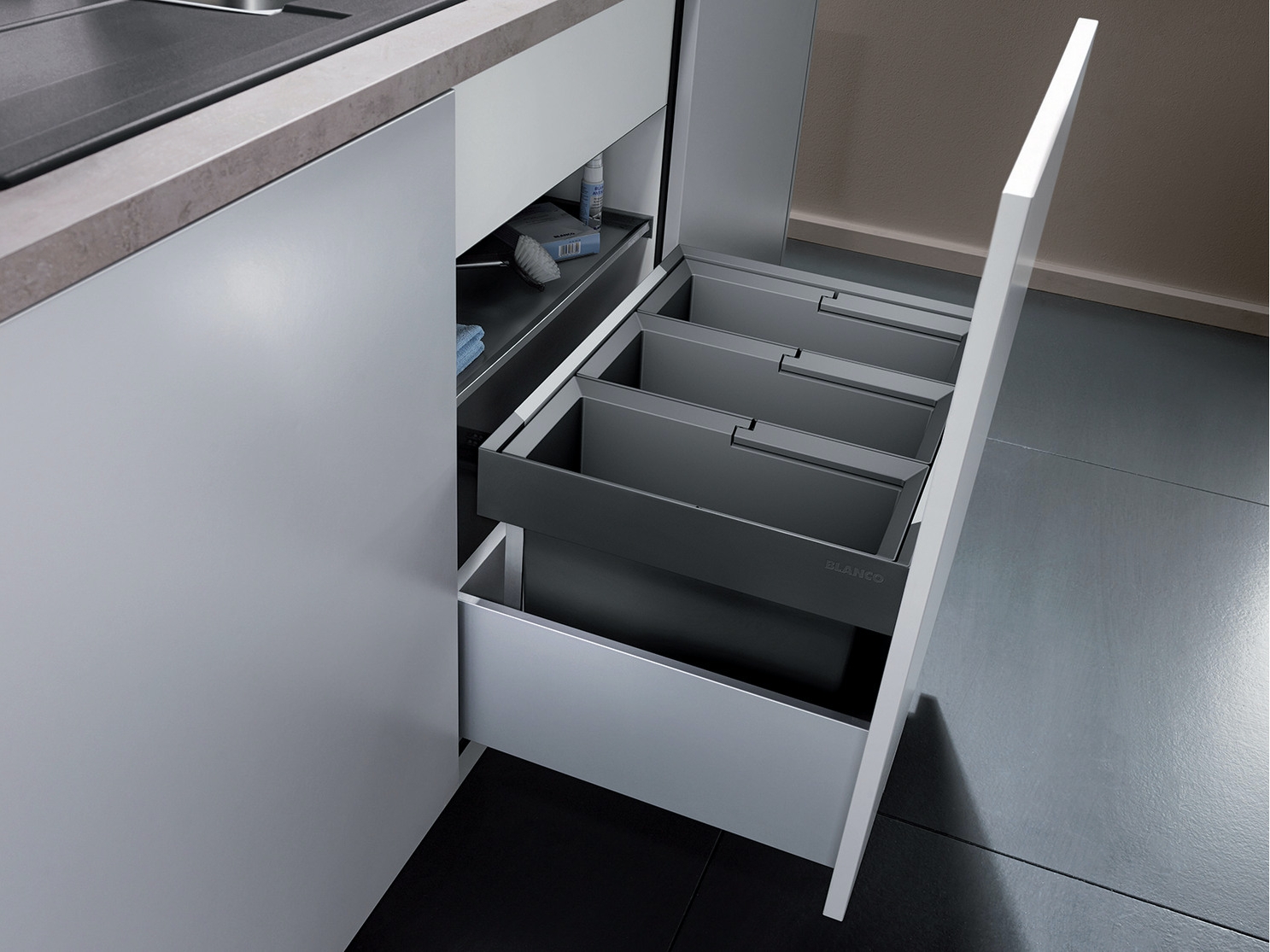 Levně Vestavný odpadkový koš Blanco FLEXON II 60/3 - 521472