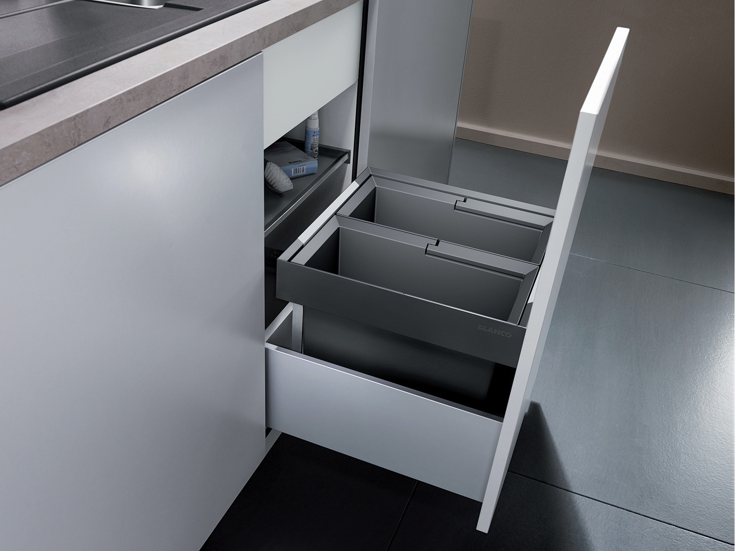 Levně Vestavný odpadkový koš Blanco FLEXON II 45/2 - 521468