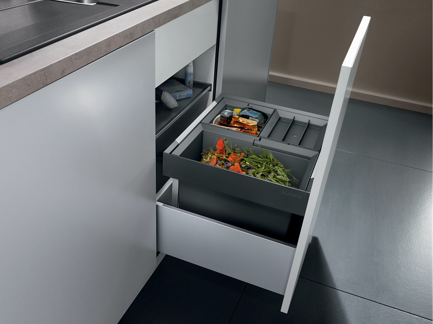 Levně Vestavný odpadkový koš Blanco FLEXON II 50/3 - 521470