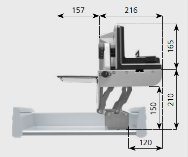 Ritter Vestavný kráječ na chleba vysoký BFS 62 S H Orientace kráječe: Pravý