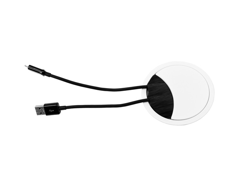 Levně Průchodka kabelu LOOP ROUND Bachmann 930.303 bílá
