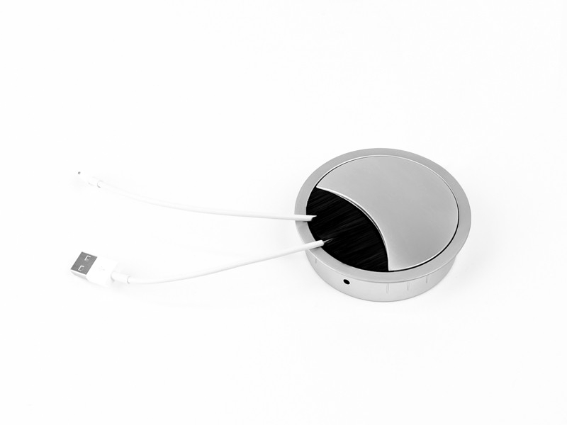 Levně Průchodka kabelu LOOP ROUND Bachmann 930.300 šedá