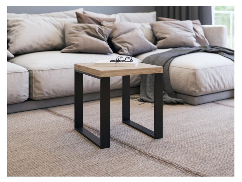 Levně In-Design Nábytková podnož PS Quadra výška 450 mini černá matná