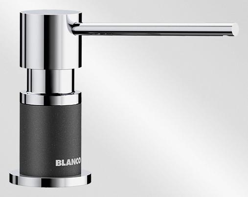 Levně BLANCO GmbH + Co KG Dávkovač saponátu Blanco LATO Silgranit černá + chrom lesk 526177