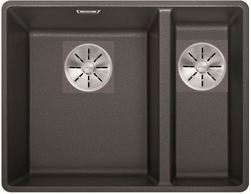 Levně Blanco SUBLINE 340/160 F InFino Silgranit černá dřez vlevo