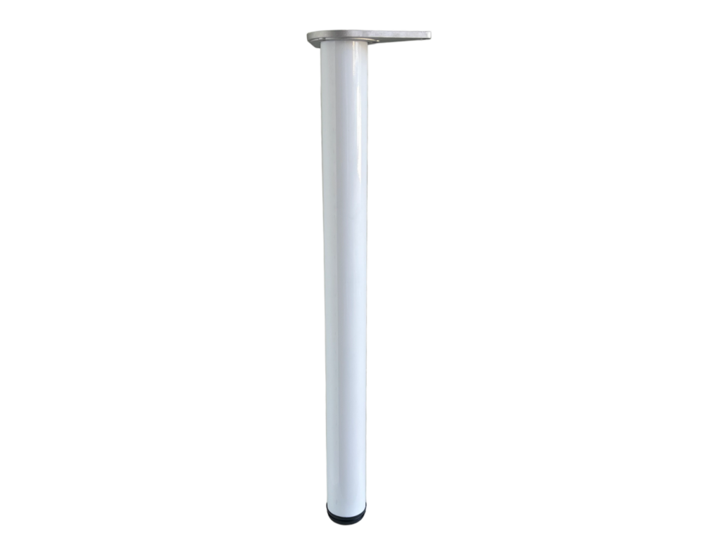 Levně Stolová noha kovová kulatá 710 mm bílá