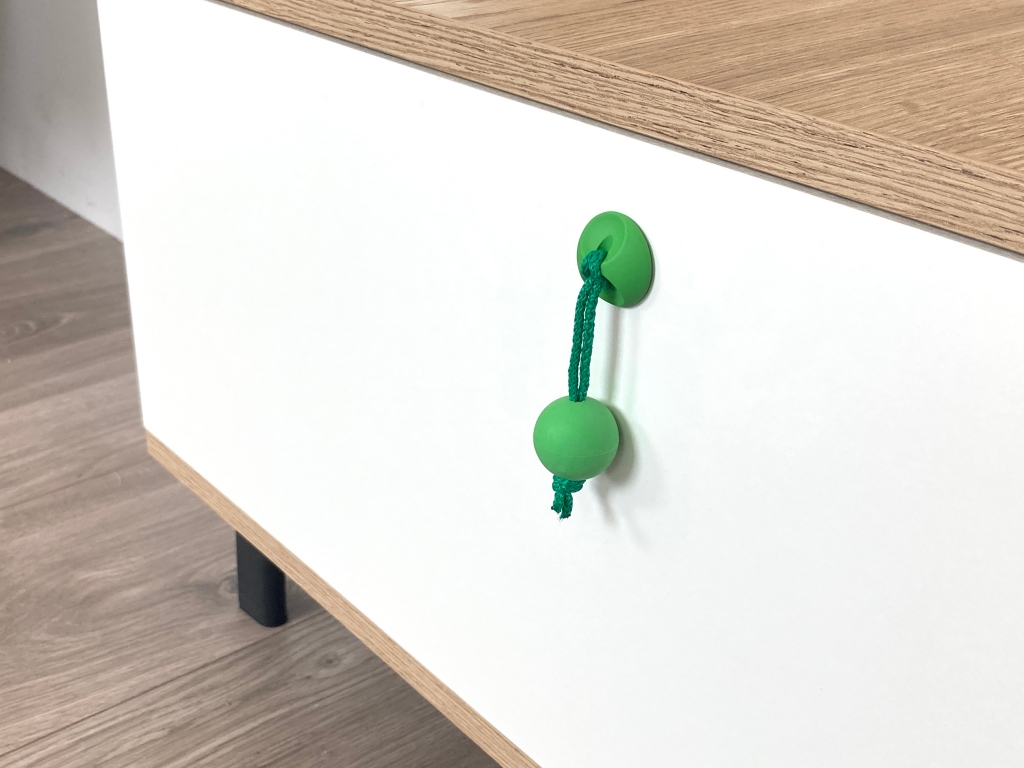 Levně In-Design Nábytková knopka DUHA zelená