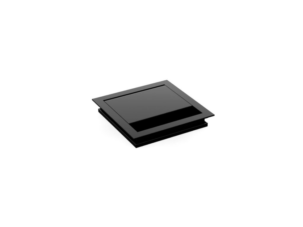 Levně In-Design Průchodka kabelů Geco do stolu hranatá hloubka 100 mm - různé délky černá Délka průchodky (mm): 100