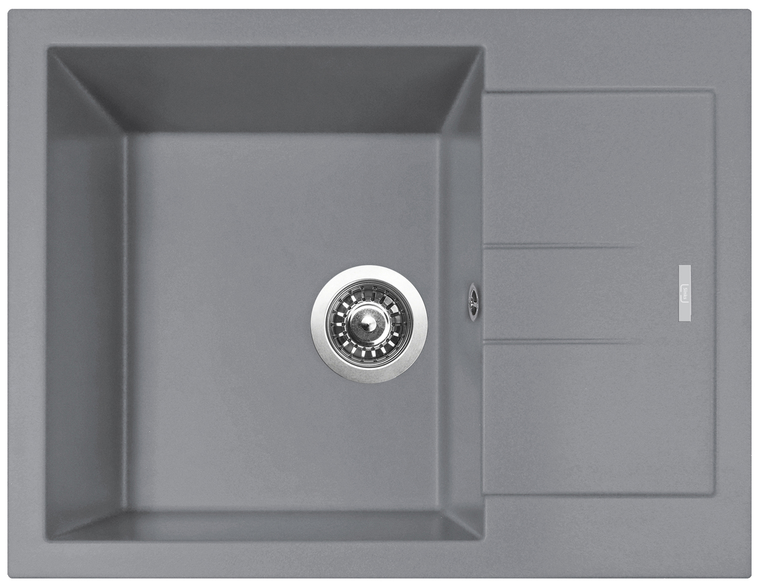 Levně Sinks AMANDA 650 NANO Nanogrey