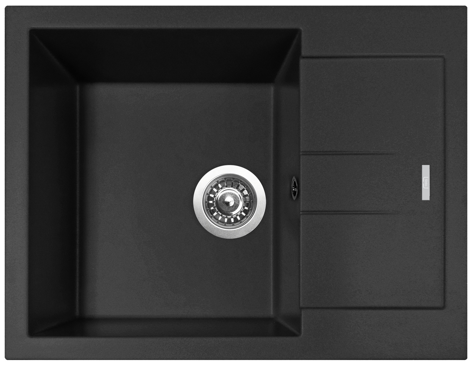 Levně Sinks AMANDA 650 NANO Nanoblack