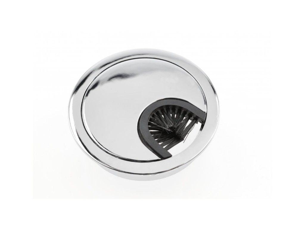 Levně In-Design Průchodka na kabely do stolu 60 mm chrom lesk