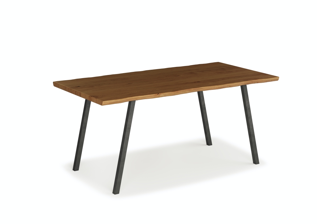 Levně L-design Stolová podnož M-Concave šířka 600 mm černá Balení: 1 Ks
