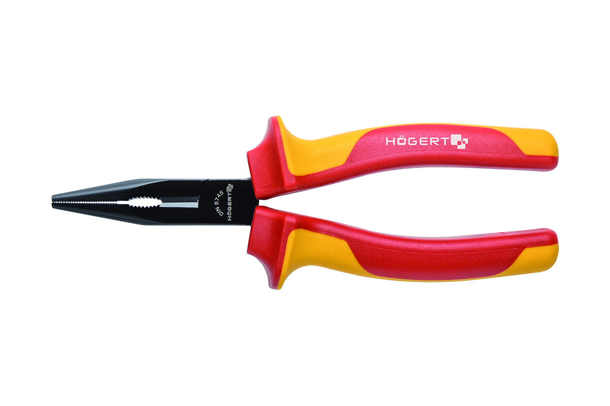 Kleště dlouhé rovné 1000 V HOGERT Délka kleští (mm): 160