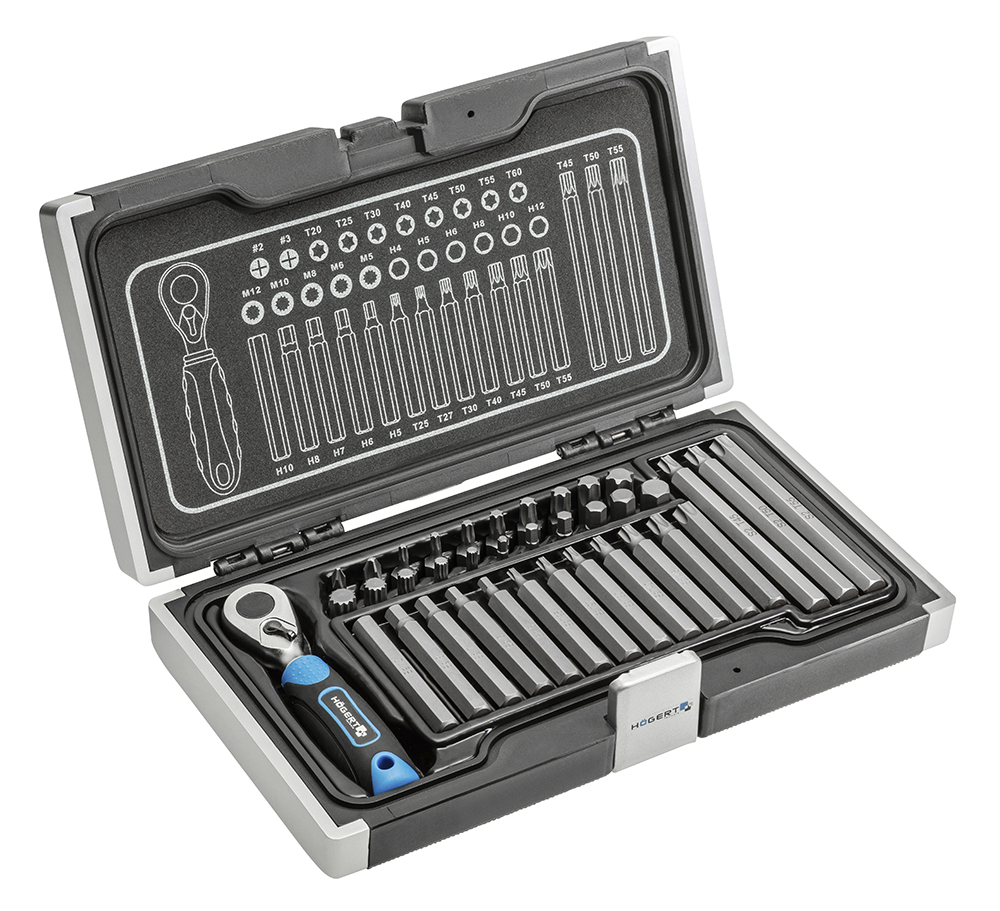 Sada nářadí HOGERT HT1R466 kufr 37 ks