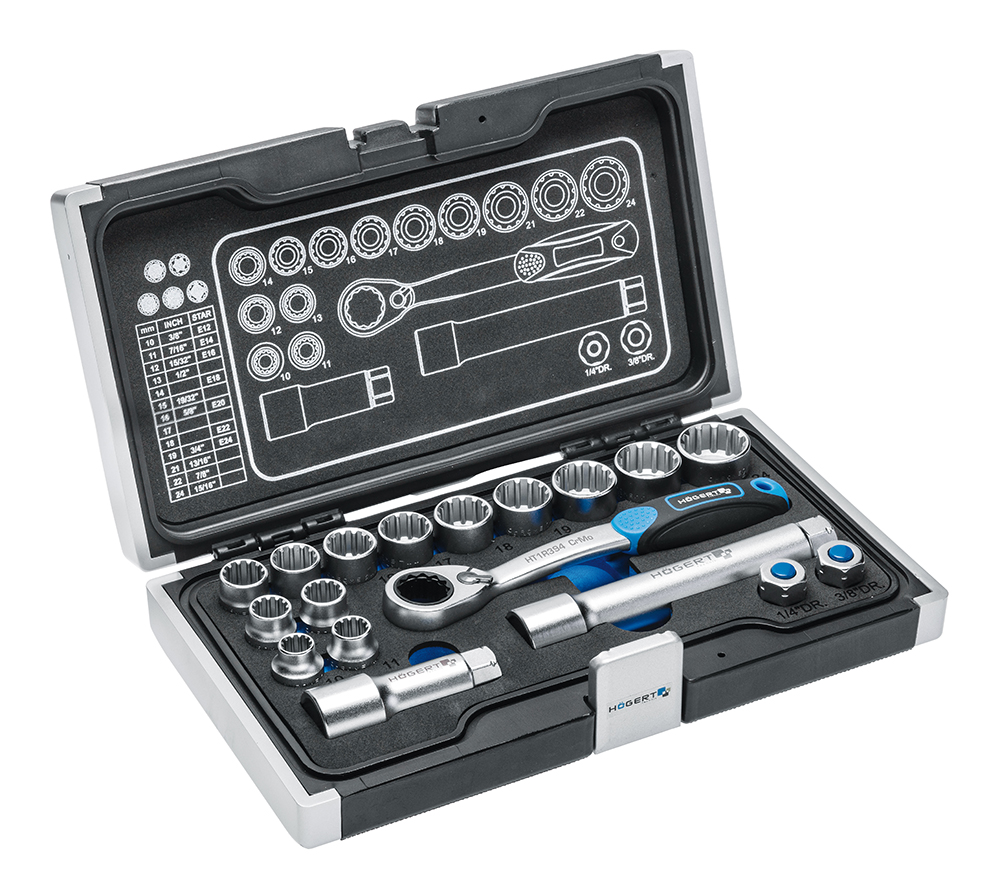 Sada nářadí HOGERT HT1R478 kufr 18 ks