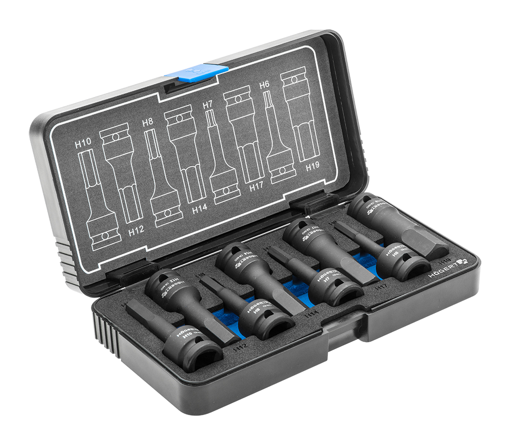 Sada nástrčných šestihranných klíčů HOGERT HT6R004 8 ks