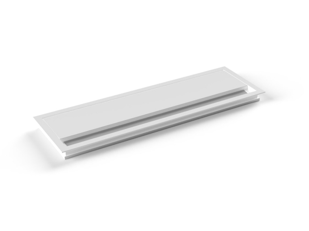 Levně In-Design Průchodka kabelů Geco do stolu hranatá šířka 100 mm - různé délky bílá Délka průchodky (mm): 320