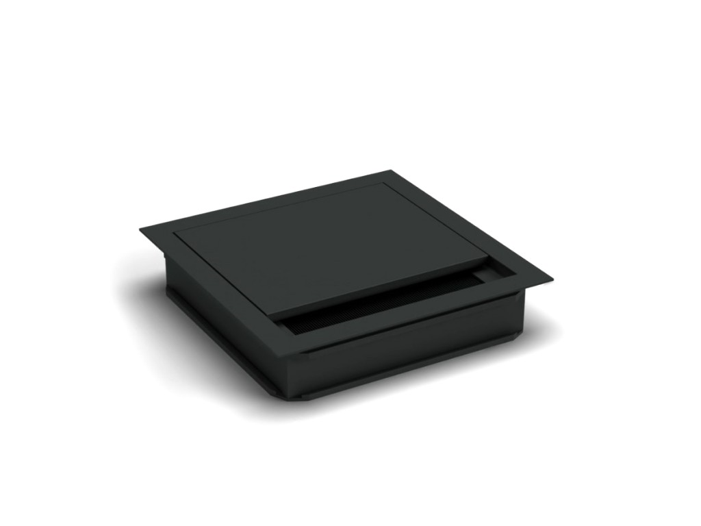 Levně In-Design Průchodka kabelů Next do stolu hranatá šířka 120 mm - různé délky černá Délka průchodky (mm): 120