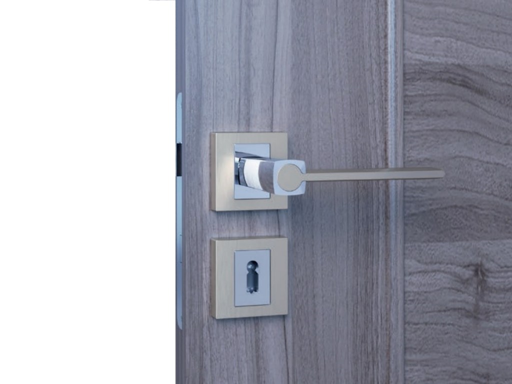 Levně In-Design Dveřní klika Diana imitace nerezi/chrom lesk Provedení kliky: bez rozety