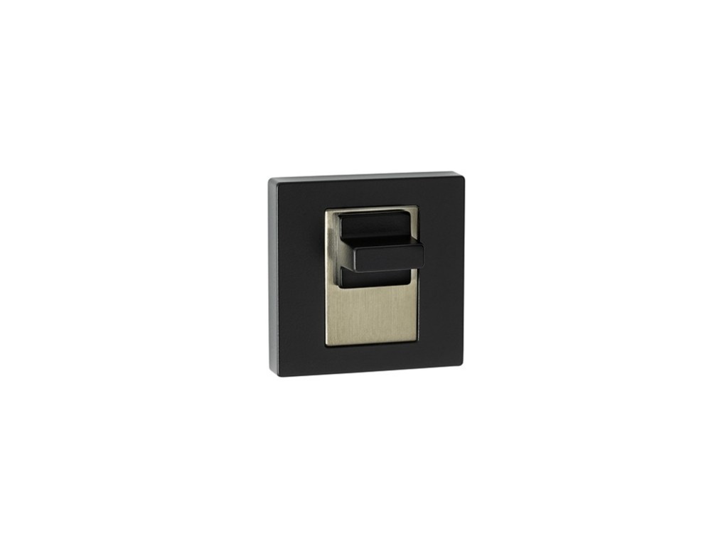 Levně In-Design Dveřní klika AS černá/imitace nerezi Provedení kliky: vč. rozety WC