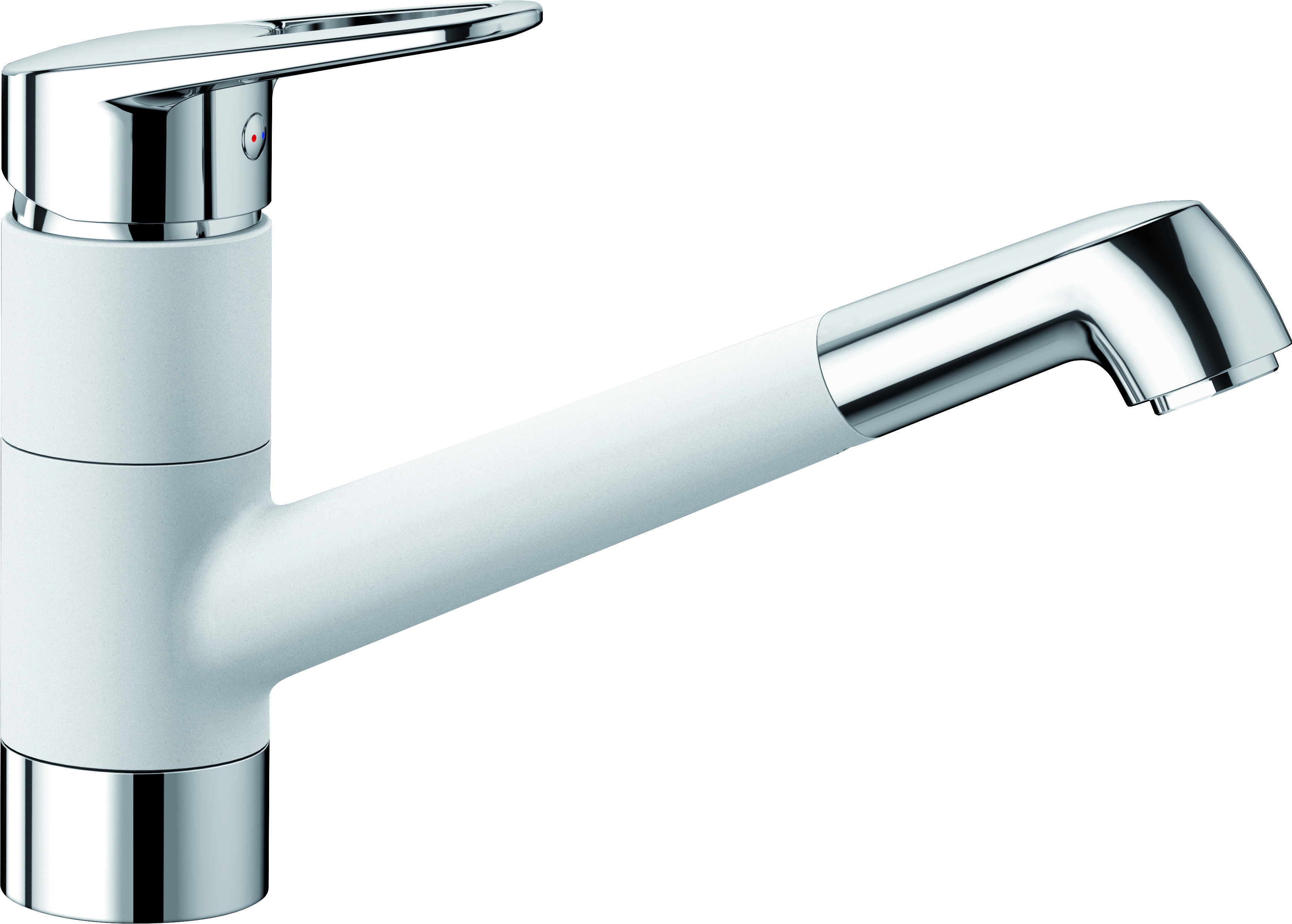 Kuchyňská vodovodní baterie Blanco NOTIS HD silgranit bílá/chrom lesk 523246