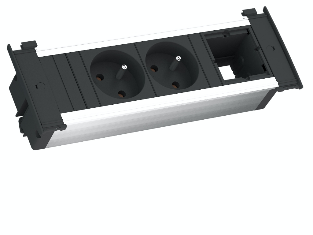 Levně Elektro zásuvka Bachmann KAPSA 2x 230V a 1x uživ. modul 2m kabel + vidlice 927.005