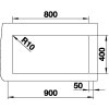 Blanco SUBLINE 800 U InFino Silgranit černá bez táhla