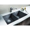 Granitový dřez Blanco SUBLINE 350/350 U InFino bílá 523578