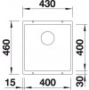 Granitový dřez Blanco SUBLINE 400 U InFino tartufo 523429