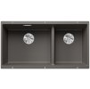 Blanco SUBLINE 480/320 U InFino Silgranit šedá vulkán dřez vlevo bez táhla