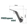 Výklop Freespace mini rozměr