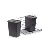Odpadkový koš s integrovaným výsuvem 2x35 L - antracit detail 5